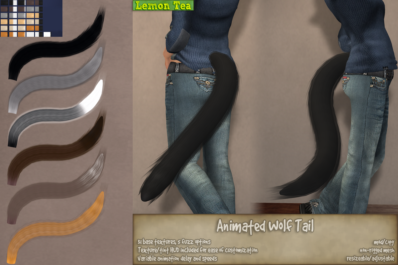 New Release: Animated Wolf Tail.